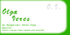 olga veres business card